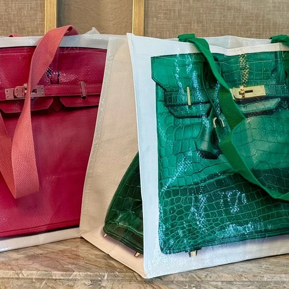 Green -🚨 Instagram craze Tote- Art PrintTote Illustrated Top-Handle Graphic - Picture 8 of 16